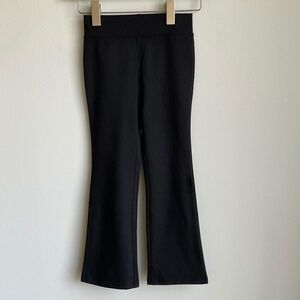 NWT Crewcuts Black Girls' active flared leggings SZ 8